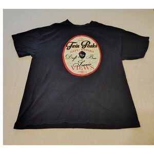 Twin Peaks Outfitters Black T Shirt Mens XL Cotton Draft Beer Scenic Views OO